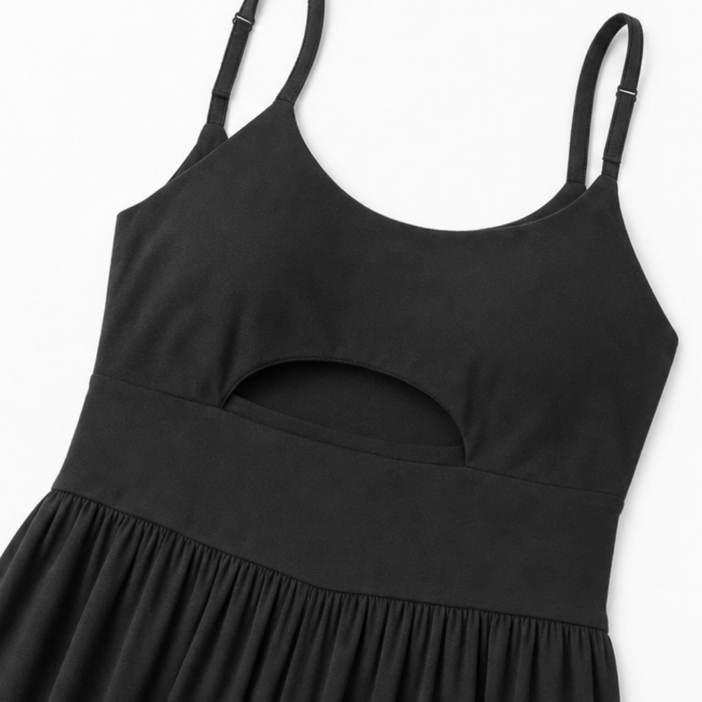 CINZARA - Cutout Wide-Leg Jumpsuit for an Effortless Silhouette