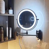 MAGNIFILUX - Rechargeable LED Magnifying Mirror for Precise Grooming