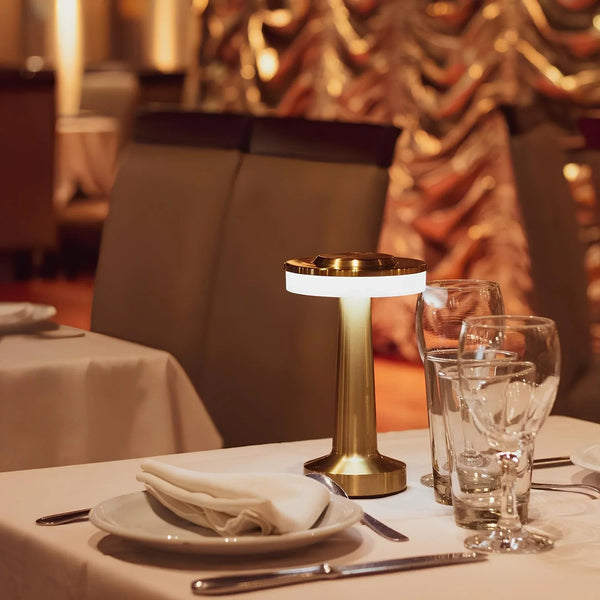 ZELUMI - Cordless Sculptural Table Lamp for an Inviting Glow