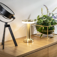 ZELUMI - Cordless Sculptural Table Lamp for an Inviting Glow