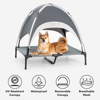 VAYLORA - Elevated Canopy Dog Bed for Cool Sheltered Rest