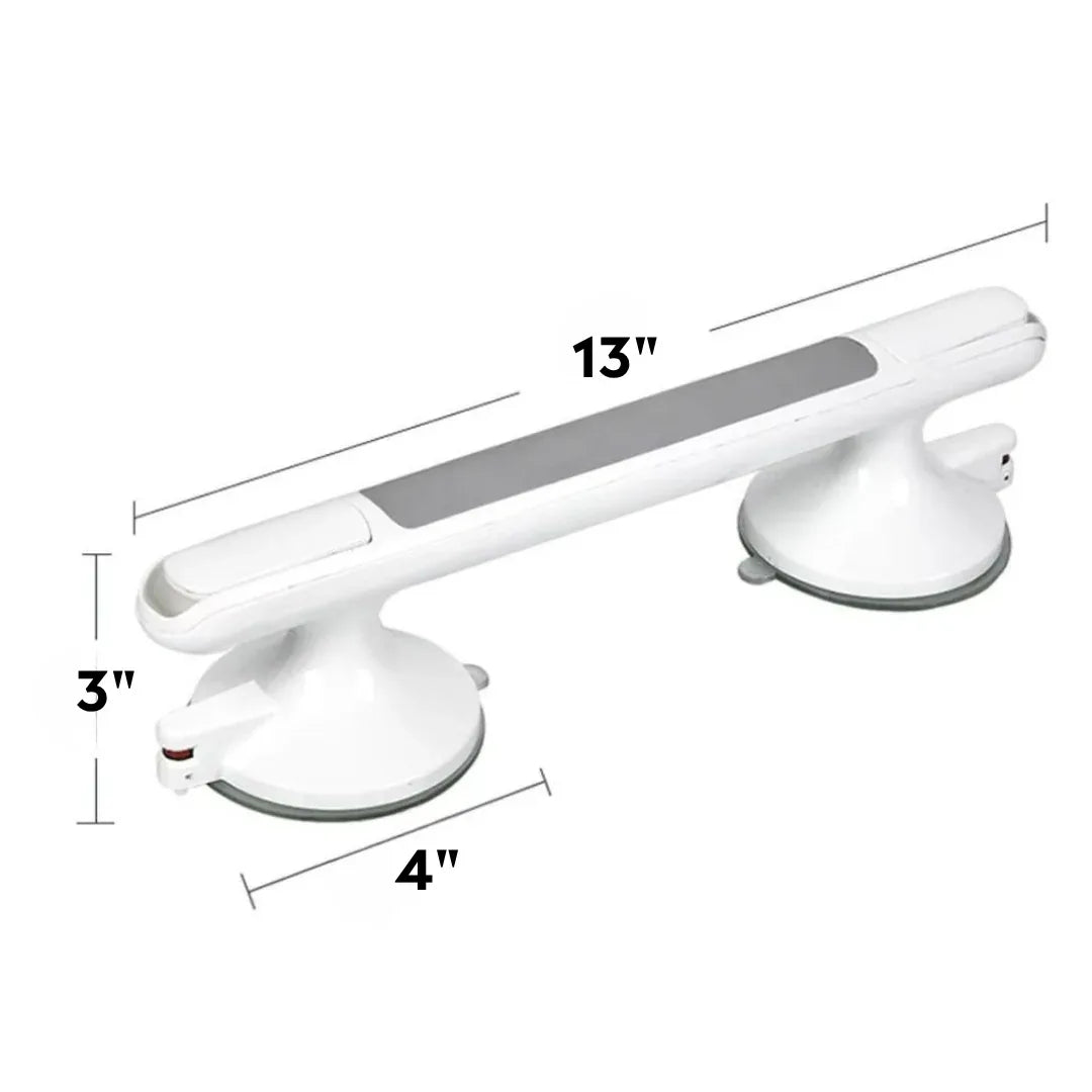 TILVORA - No-Drill Suction Grab Bar for Steadier Bathroom Support