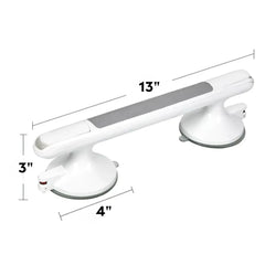 TILVORA - No-Drill Suction Grab Bar for Steadier Bathroom Support