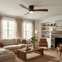 Nordic Wooden Ceiling Fan Light