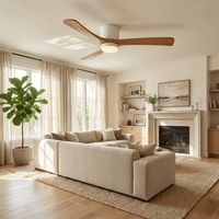 Nordic Wooden Ceiling Fan Light