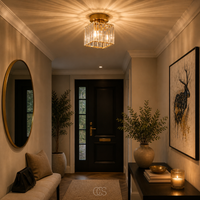 OCS - Mengjay Kristallen Plafondlamp - Vierkant Design