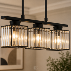 LUMEVRA - Crystal Pendant Light That Anchors Your Dining Space