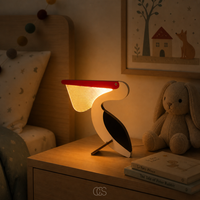 OCS - Scandinavische LED Tafellamp - Dierenlamp Voor Kinderkamer & Nachtkastje