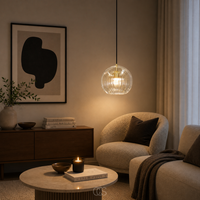 OCS - Maye Glazen Bol Hanglamp - Scandinavisch Design - Amber of Transparant Glas