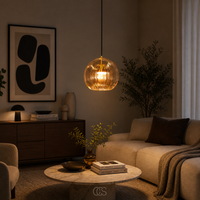 OCS - Maye Glazen Bol Hanglamp - Scandinavisch Design - Amber of Transparant Glas