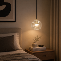 OCS - Maye Glazen Bol Hanglamp - Scandinavisch Design - Amber of Transparant Glas