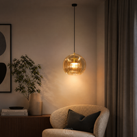 OCS - Maye Glazen Bol Hanglamp - Scandinavisch Design - Amber of Transparant Glas