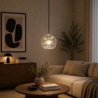 OCS - Maye Glazen Bol Hanglamp - Scandinavisch Design - Amber of Transparant Glas