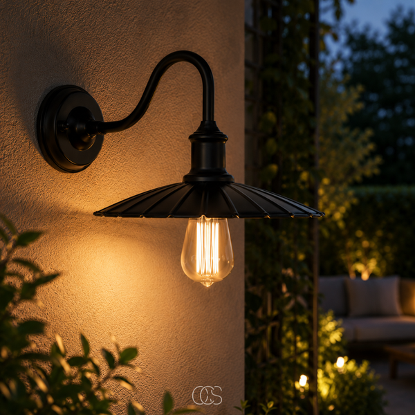 OCS - Mistique Vintage Buitenwandlamp - Retro Industriële Wandverlichting voor Gevel & Tuin