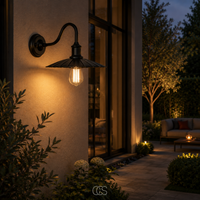 OCS - Mistique Vintage Buitenwandlamp - Retro Industriële Wandverlichting voor Gevel & Tuin