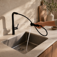 VORYNZA - Sculptural Pull-Out Kitchen Faucet for Easy Rinsing