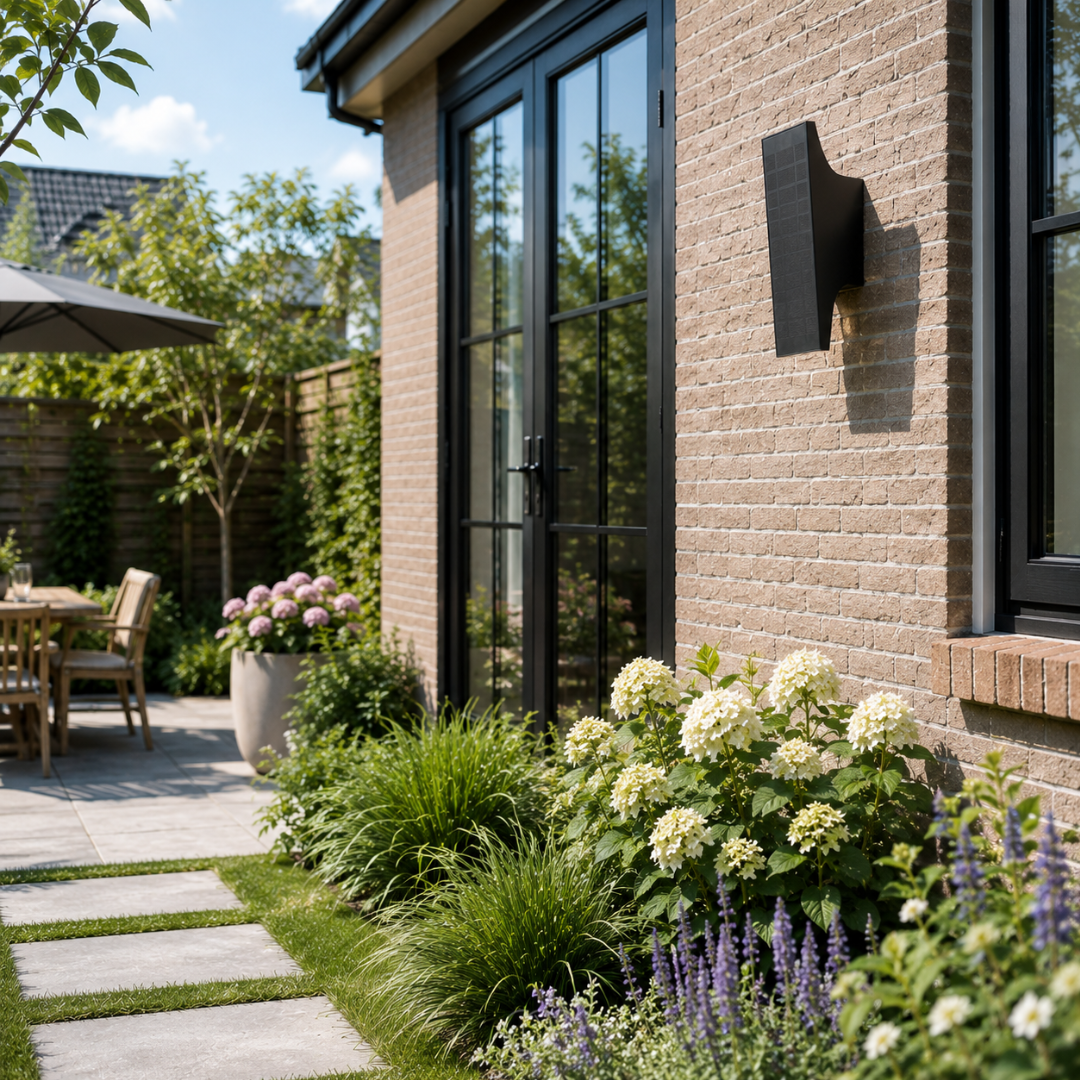 VELQORA - Solar Outdoor Wall Light for Automatic Architectural Glow