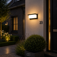 OCS - Pikka Buitenwandlamp met bewegingssensor – Energiezuinige LED-buitenwandlamp voor tuinen en ingangen