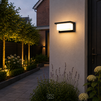 OCS - Pikka Buitenwandlamp met bewegingssensor – Energiezuinige LED-buitenwandlamp voor tuinen en ingangen