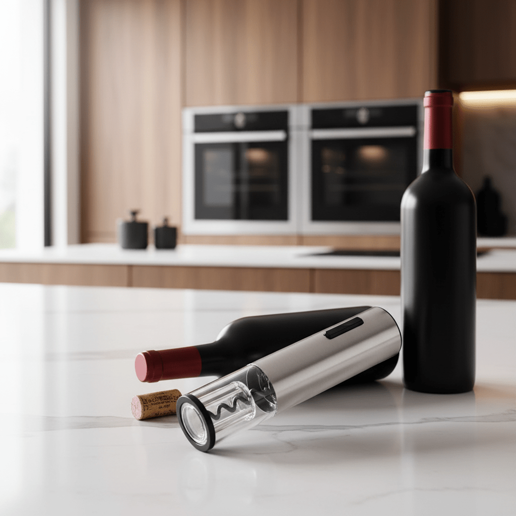 VINOLUX - 4-in-1 Electric Wine Opener for Effortless Serving