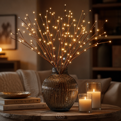 LUMIBRAN - Battery-Powered LED Willow Branches for Cord-Free Vase Lighting