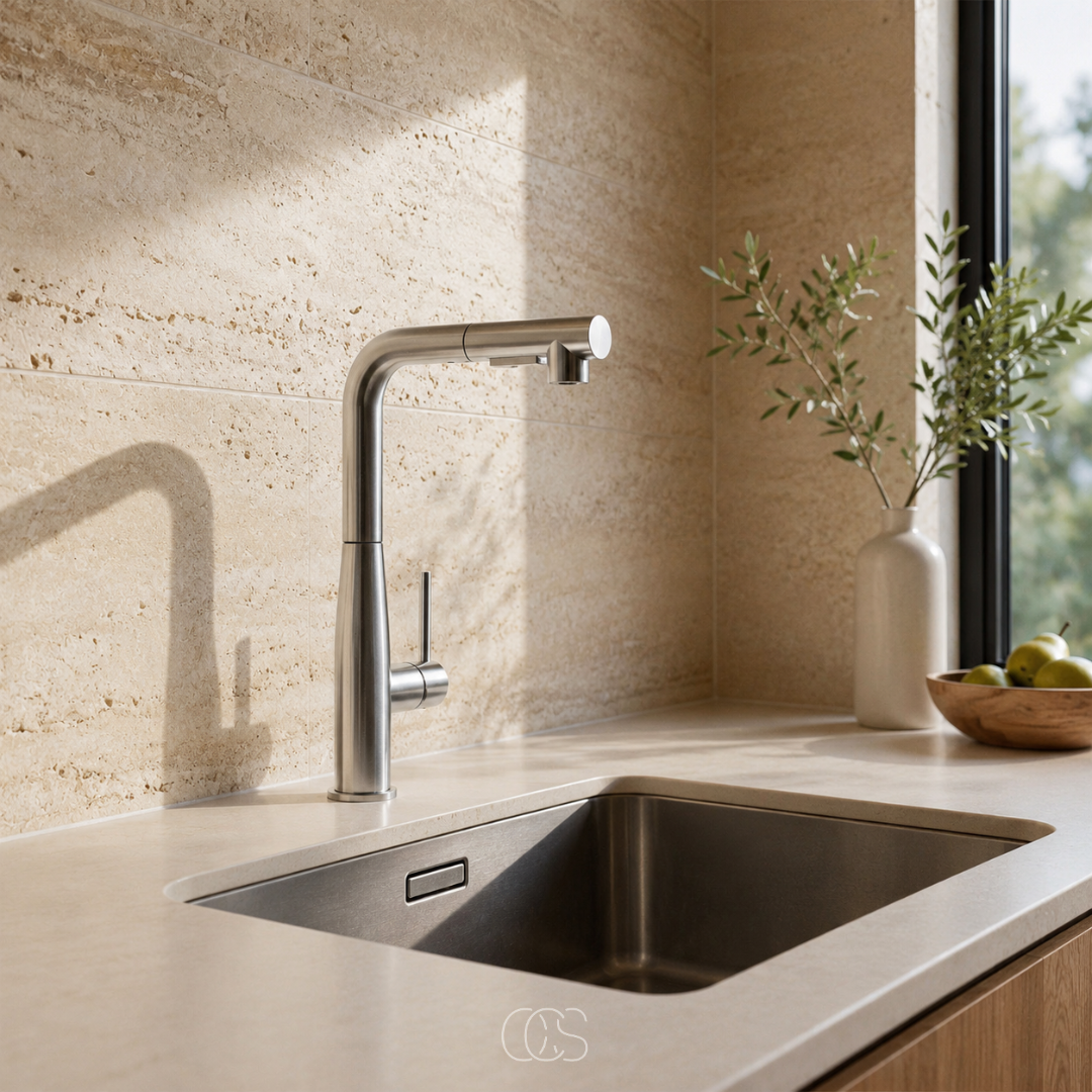 VORYNZA - Sculptural Pull-Out Kitchen Faucet for Easy Rinsing