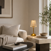 LUMEVRA - Wireless Crystal-Look Table Lamp for Ambient Lighting