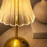 ZELORIA - Cordless Crystal-Look Table Lamp for Effortless Ambience