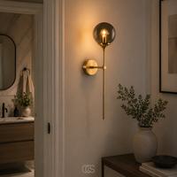 LUMEVRA - Vintage Glass Globe Wall Lamp for a Warm Decorative Glow