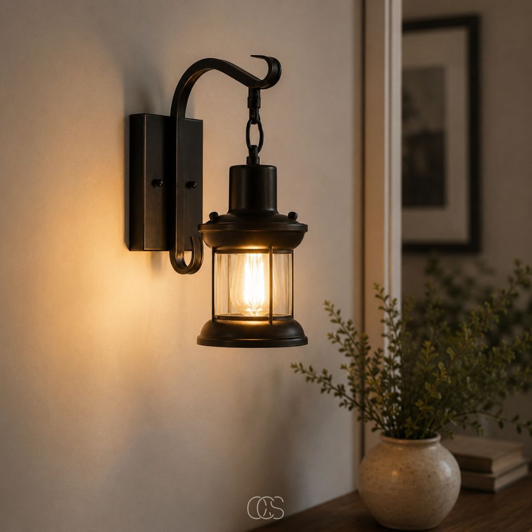 VELNORA - Vintage Lantern Wall Light That Adds Warmth and Character