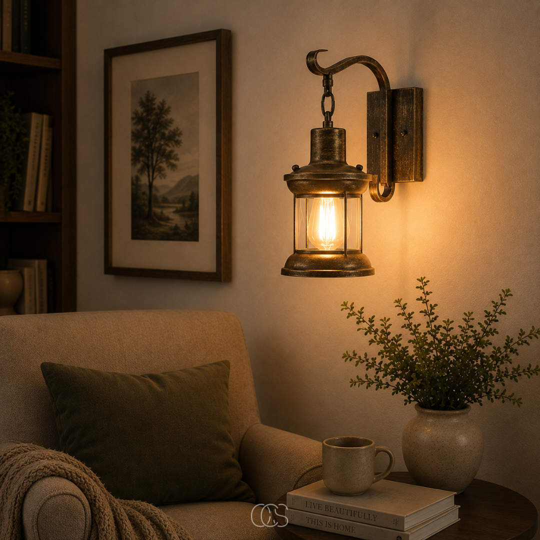 OCS - Portja industriële wandlamp - vintage lantaarnontwerp