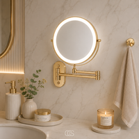 OCS - Luxe Oplaadbare LED Make-up Spiegel / Badkamerspiegel - draadloos & oplaadbaar