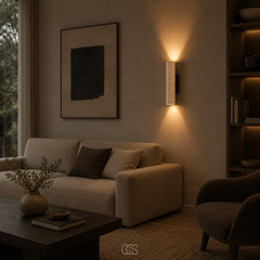 STENVYA - Travertine Wall Lamp for a Soft Up-and-Down Glow