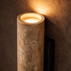 STENVYA - Travertine Wall Lamp for a Soft Up-and-Down Glow