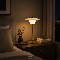 LUMEVRA - Sculptural Glass Table Lamp for Soft Ambient Light