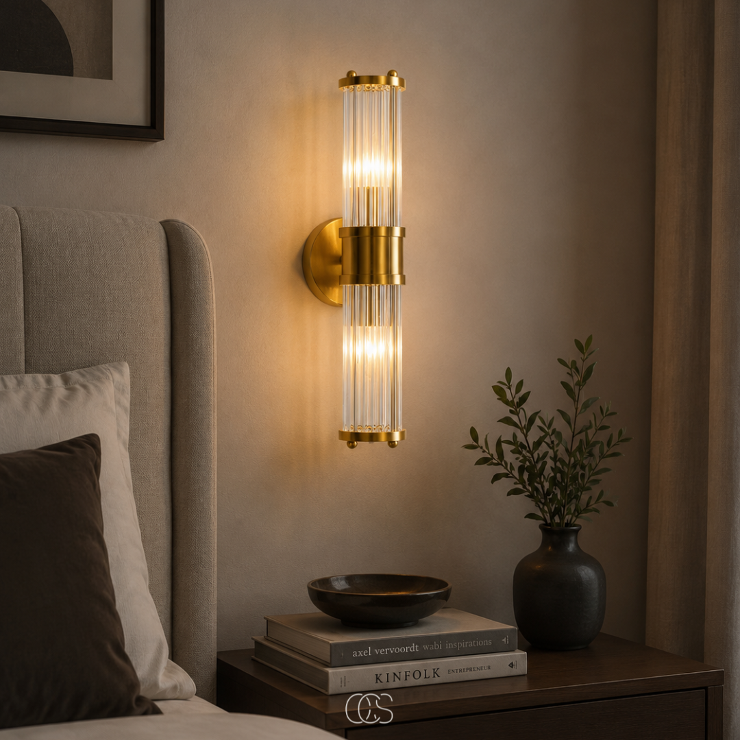 VELCRIA - Crystal Wall Lamp for a Warm Statement Glow