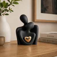 OCS - Sculpture Modern minimalistisch beeldje van een stel in keramiek