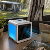 OCS - Draagbare Aircooler met Luchtbevochtiger - Draadloze Mini Airconditioner met LED Verlichting & USB