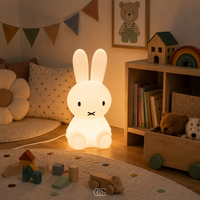 OCS - luffy konijnen Kinderlamp Staand - Dimbare LED Nachtlamp voor Kinderkamer