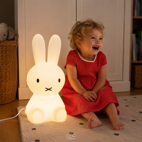 OCS - luffy konijnen Kinderlamp Staand - Dimbare LED Nachtlamp voor Kinderkamer