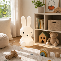 OCS - luffy konijnen Kinderlamp Staand - Dimbare LED Nachtlamp voor Kinderkamer