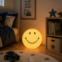 OCS - Smiley kinderlamp - LED Sfeerlamp voor Kinderkamer, Woonkamer & Slaapkamer