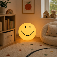 OCS - Smiley kinderlamp - LED Sfeerlamp voor Kinderkamer, Woonkamer & Slaapkamer