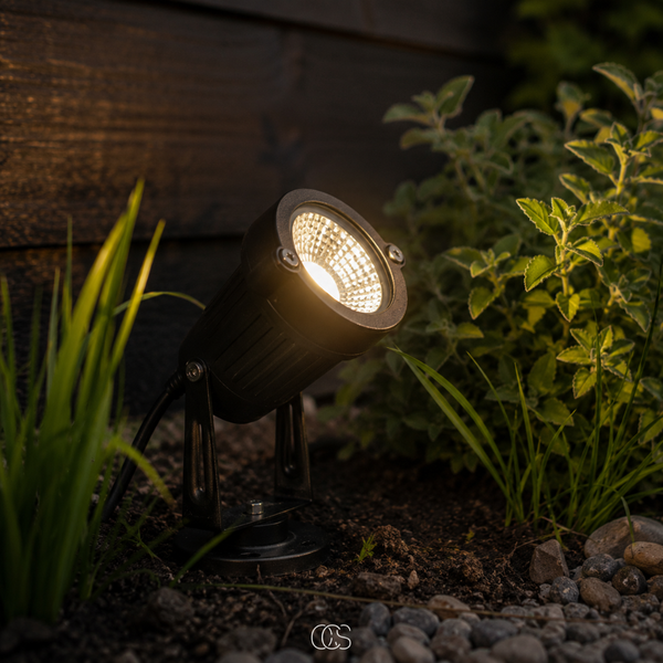 OCS - LED verstelbare Tuinspot met Grondpen - 5W IP65 Waterdichte Prikspot voor Tuin, Pad & Oprit