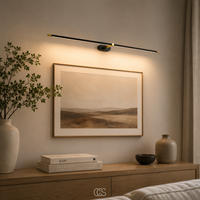 OCS - krys luxe LED Wandlamp Zwart Goud - Minimalistische Wandverlichting