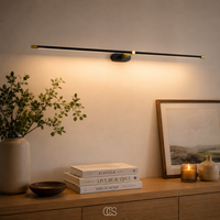 OCS - krys luxe LED Wandlamp Zwart Goud - Minimalistische Wandverlichting