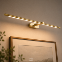 OCS - krys luxe LED Wandlamp Zwart Goud - Minimalistische Wandverlichting