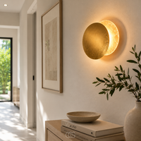 OCS - gouden maan LED Wandlamp - Luxe Wandverlichting met 360° Rotatie