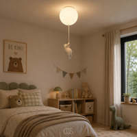 OCS - bambo Beer Ballon Plafondlamp - Speelse LED Kinderkamerlamp