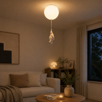 OCS - bambo Beer Ballon Plafondlamp - Speelse LED Kinderkamerlamp